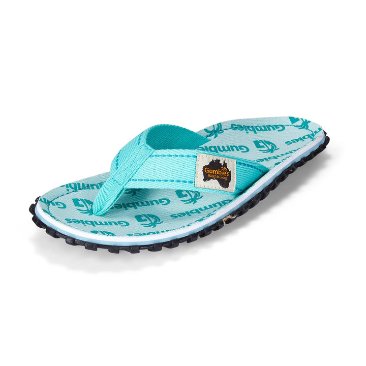 Islander Thongs - Women's - Mint Multi Logo