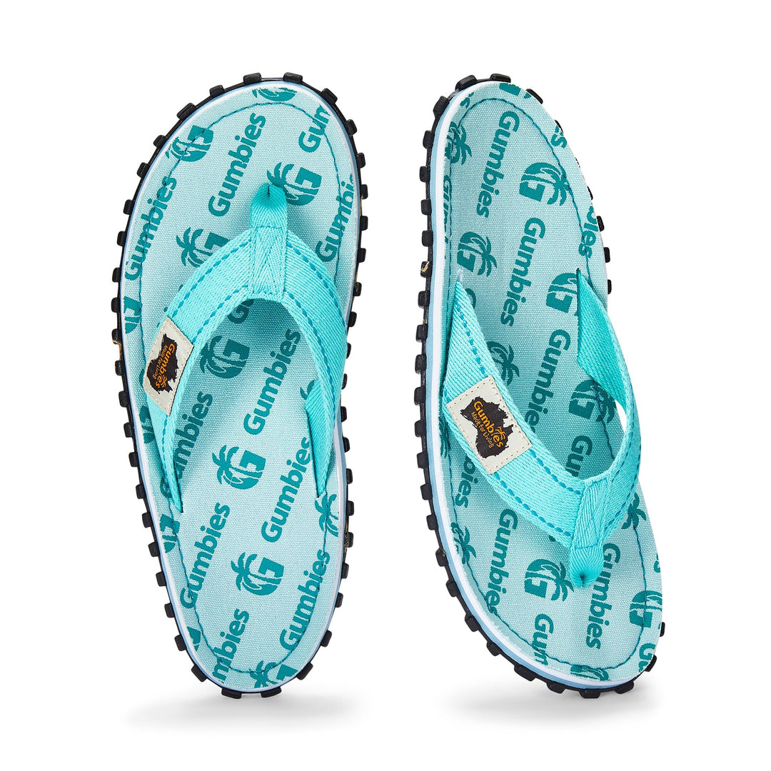 Islander Thongs - Women's - Mint Multi Logo