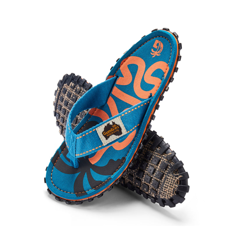 Islander Thongs - Men's - Blue Palmetto