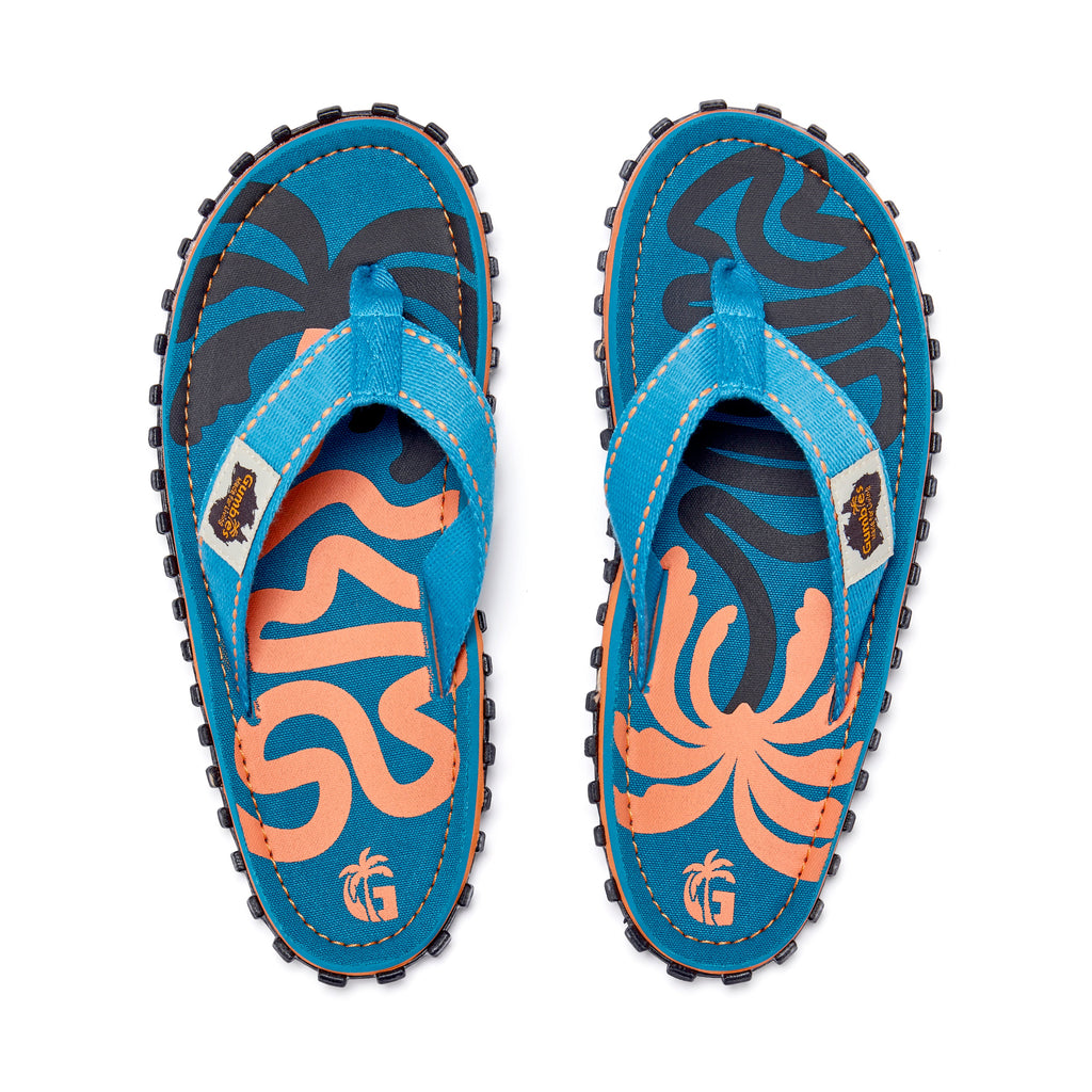Islander Thongs - Women's - Blue Palmetto