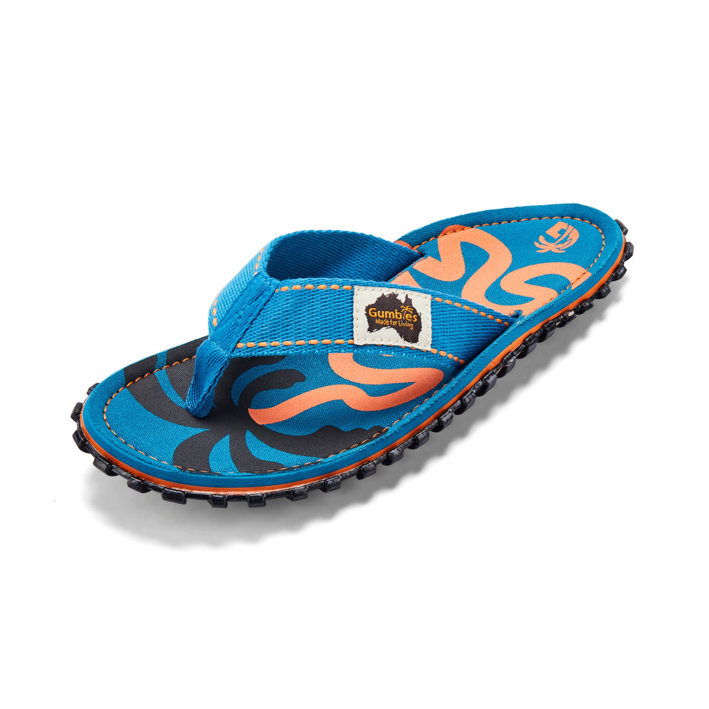 Islander Thongs - Women's - Blue Palmetto