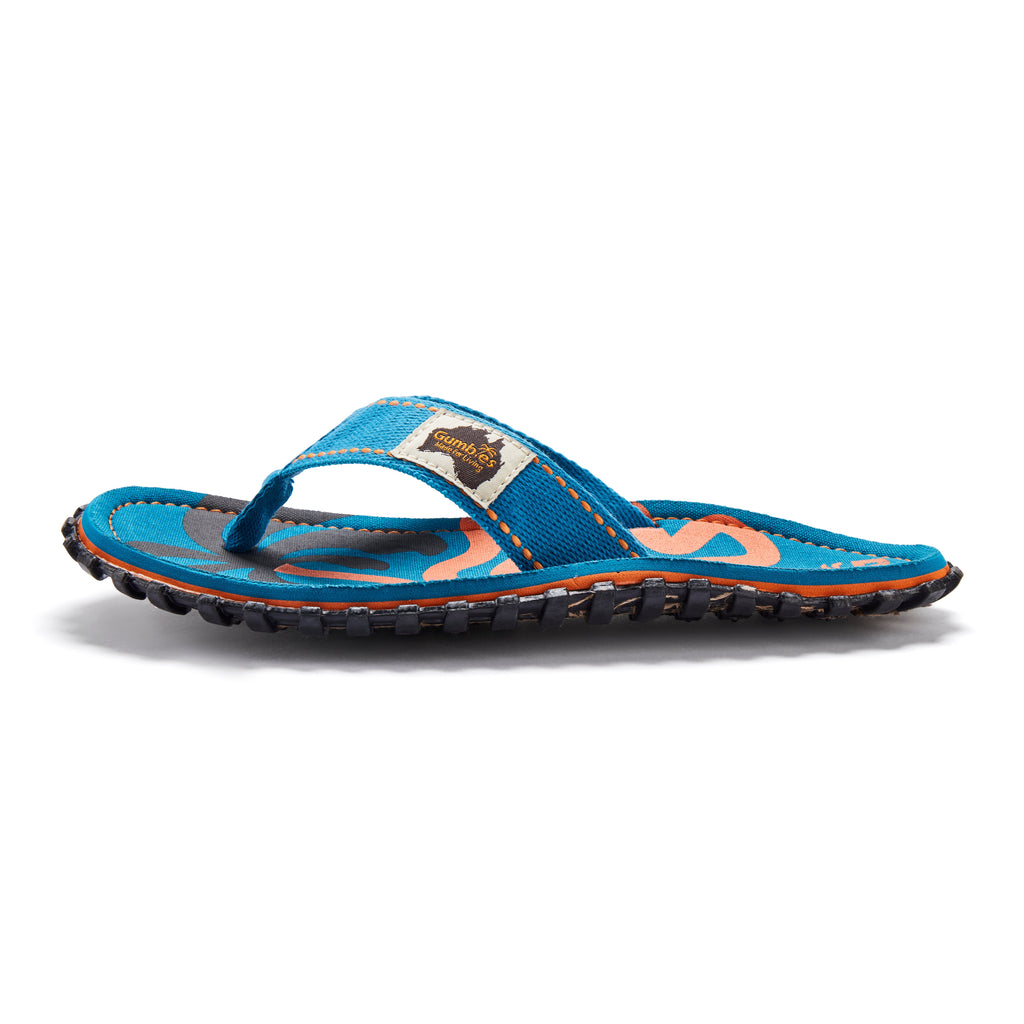 Islander Thongs - Men's - Blue Palmetto