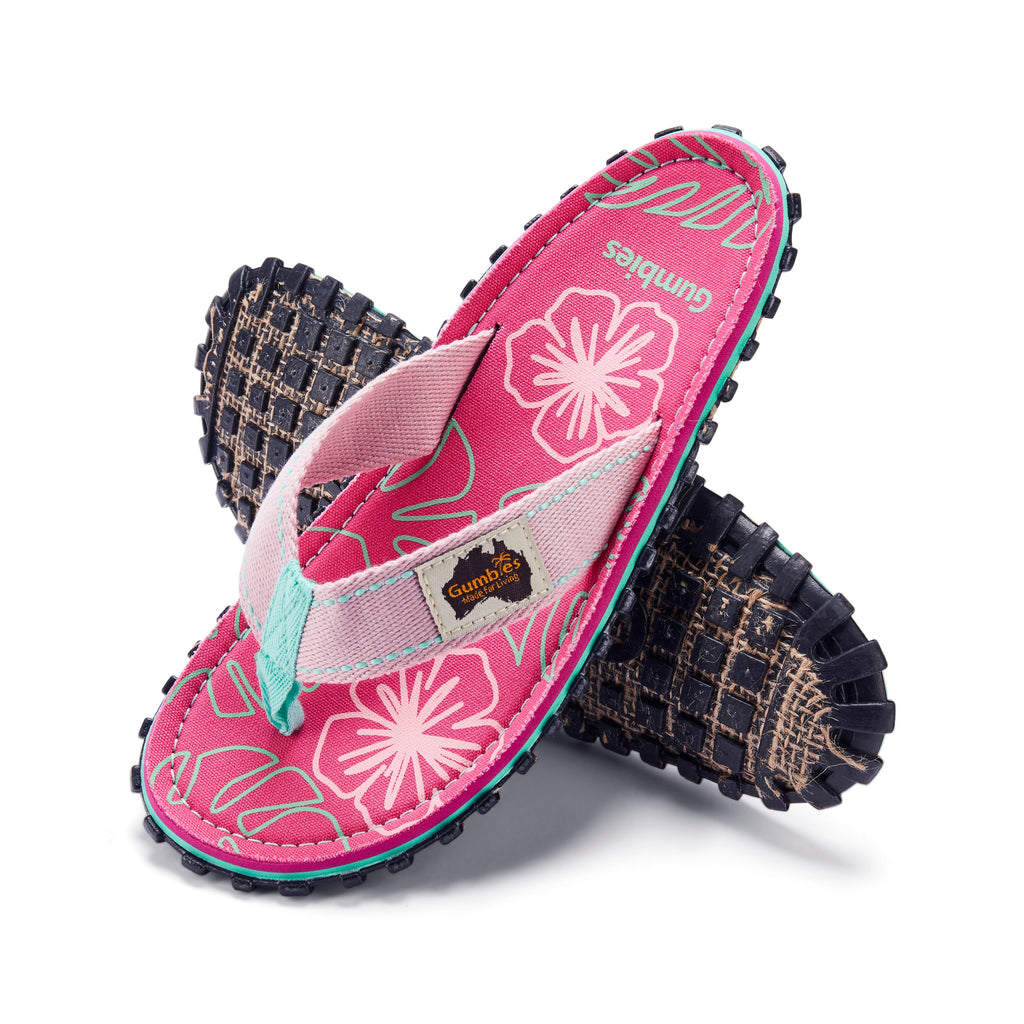 Islander Thongs - Women's - Blush Hibiscus