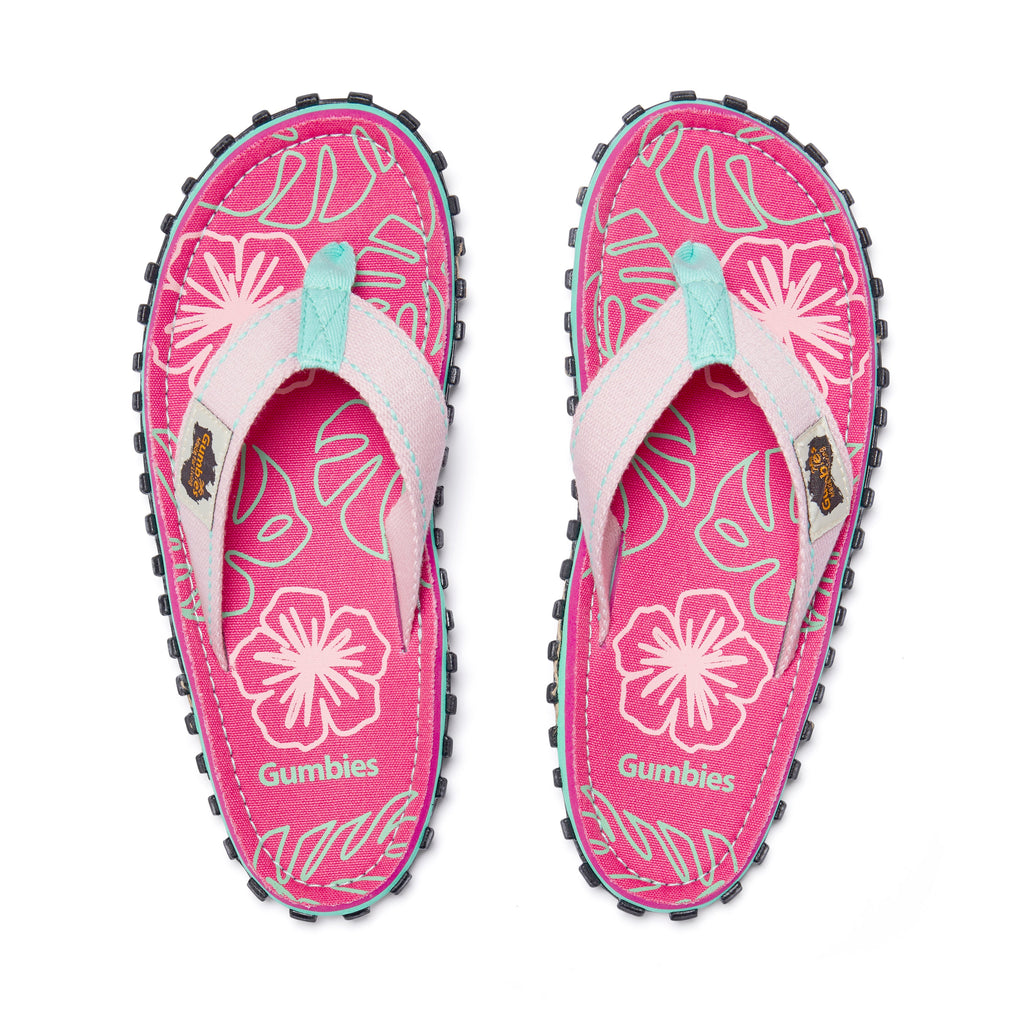Islander Thongs - Women's - Blush Hibiscus