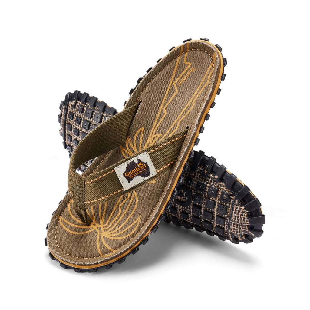 Islander Thongs - Women's - Palm Leaf Khaki