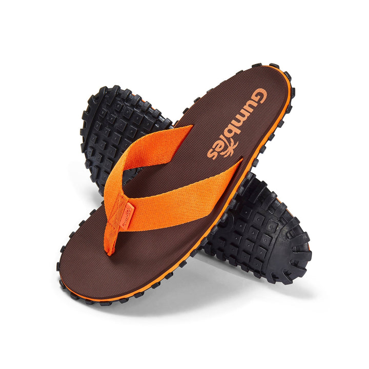 Duckbill Thongs - Men's - Brown & Orange