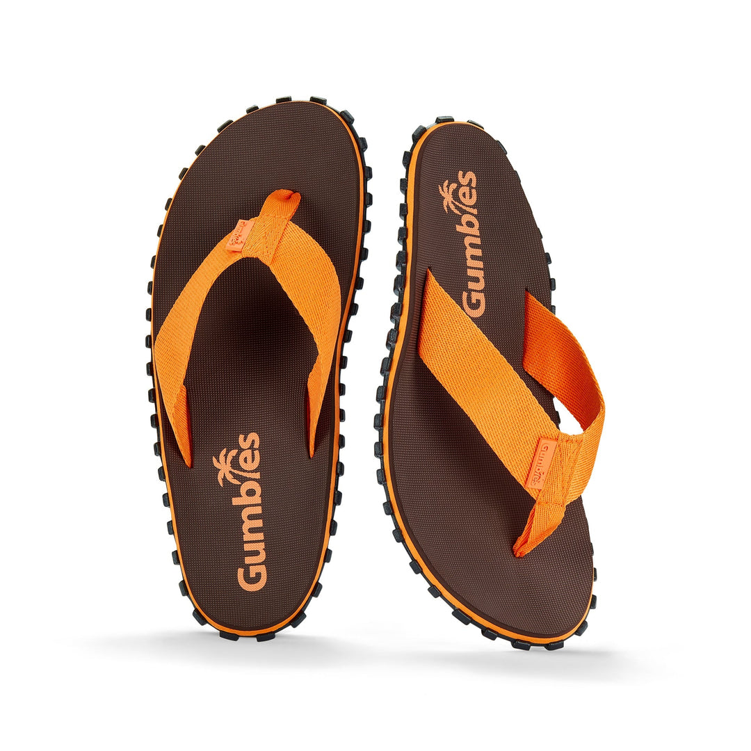 Duckbill Thongs - Men's - Brown & Orange