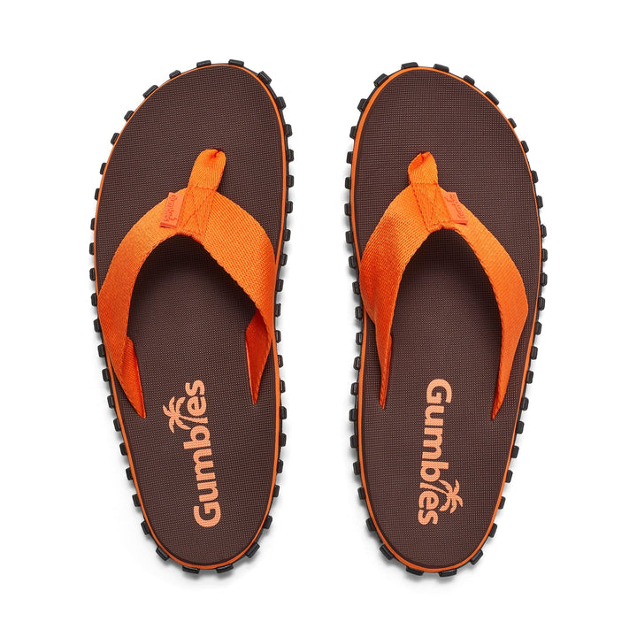 Duckbill Thongs - Men's - Brown & Orange