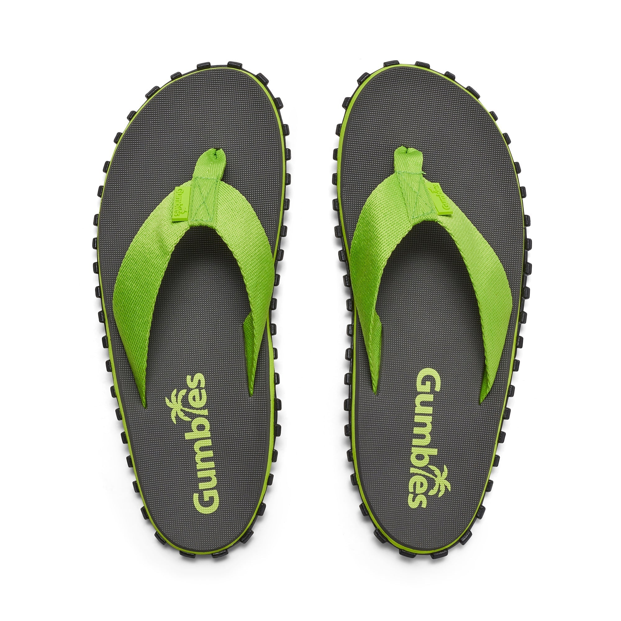 Duckbill Thongs - Men's - Grey & Lime