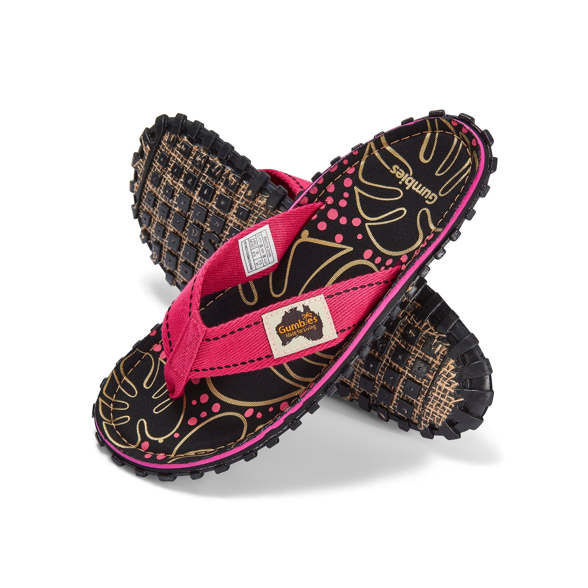 Islander Thongs - Women's - Tropical Black