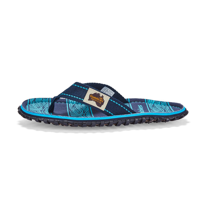 Islander Thongs - Men's - Navy Waves