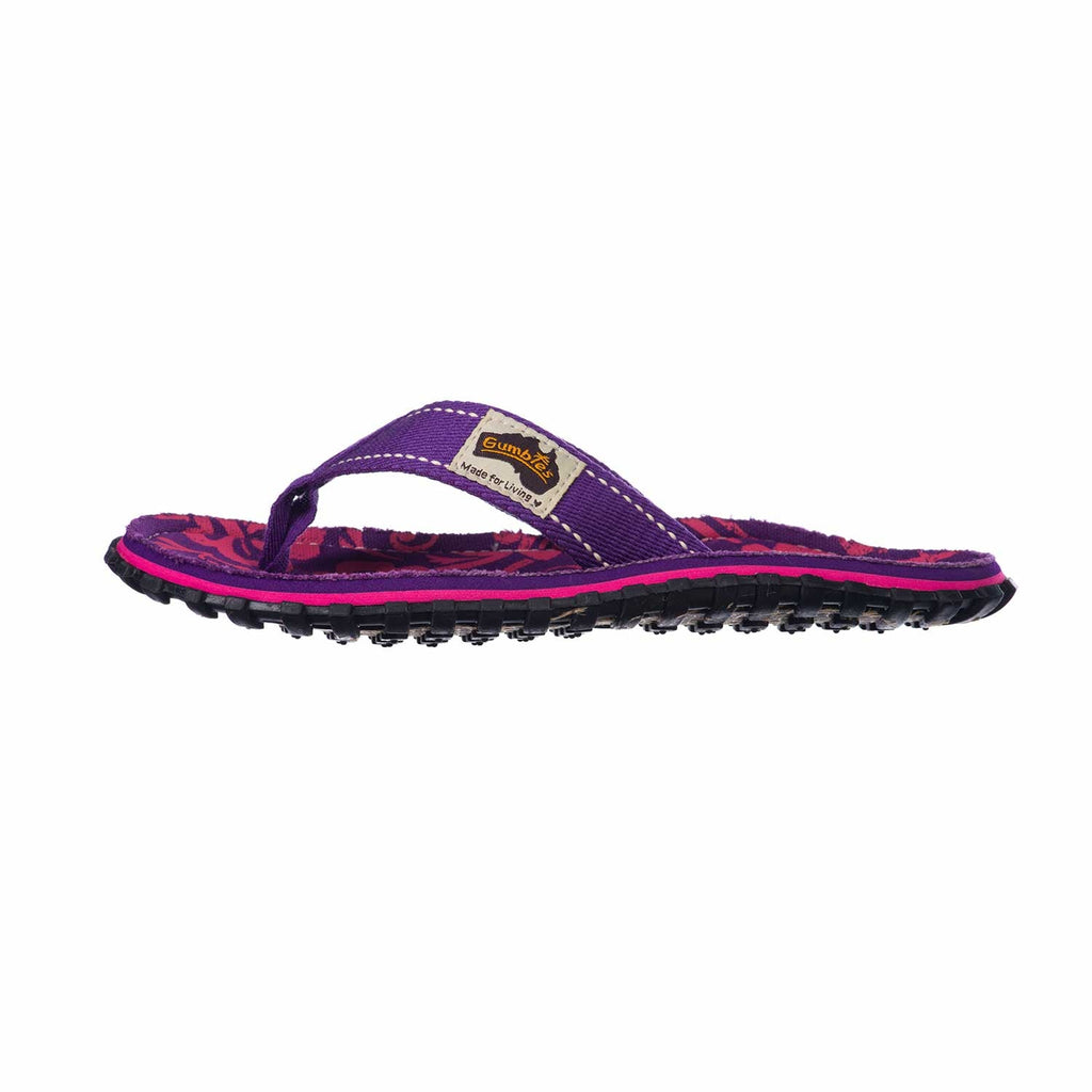Islander Thongs - Women's - Purple Hibiscus