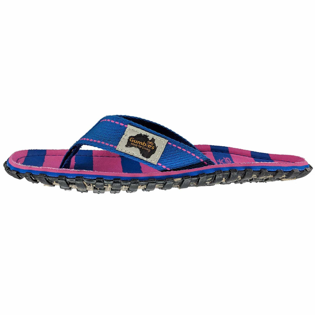 Islander Thongs - Women's - Blue & Pink Stripe